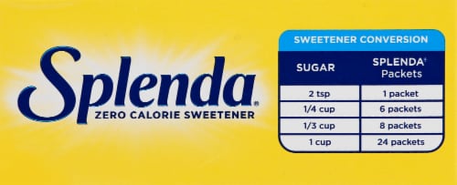 Splenda® Zero Calorie Sweetener Packets Perspective: top