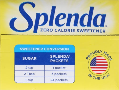 Splenda® Zero Calorie Sweetener Packets Perspective: top
