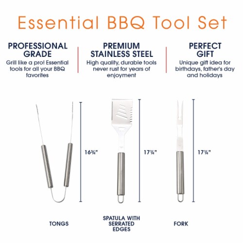 Tong 12 Stainless Steel Cooking Locking BBQ Grill Salad Kitchen Tool  Silicone, 1 - Kroger