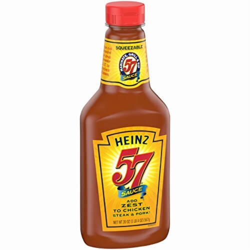 Heinz 57 Sauce 20 oz Bottle (Pack of 8) Perspective: top