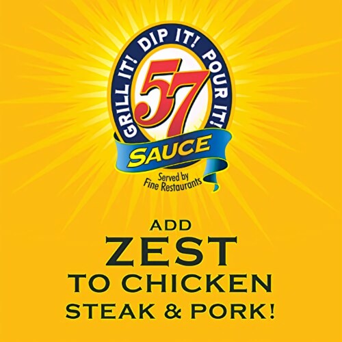 Heinz 57 Sauce 10oz (Pack of 32) Perspective: top