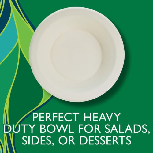 Hefty ECOSAVE Compostable Paper Bowls (Pack of 48) Perspective: top