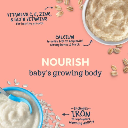 Gerber Single Grain Rice Baby Cereal - 16oz (Pack of 18) Perspective: top