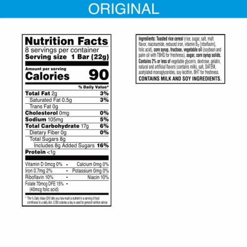 Rice Krispies Treats Snack Bars, Original (Pack of 48) Perspective: top
