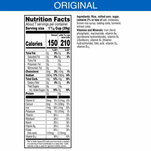 Crispix Breakfast Cereal (Pack of 20) Perspective: top