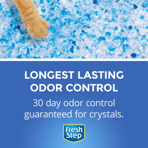 Fresh Step Crystals, Premium Cat Litter, Scented (Pack of 4) Perspective: top