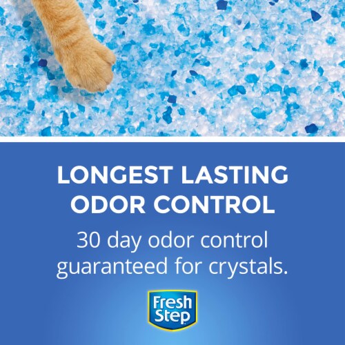 Fresh Step Crystals, Premium Cat Litter, Scented (Pack of 4) Perspective: top