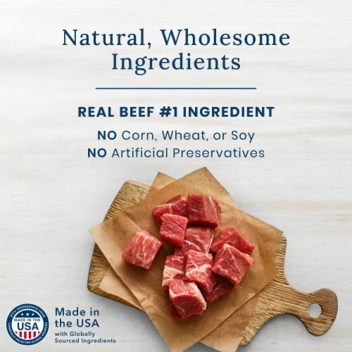 Blue Buffalo Nudges Grillers Natural Dog Treats Steak 16oz Bag (Pack of 12) Perspective: top
