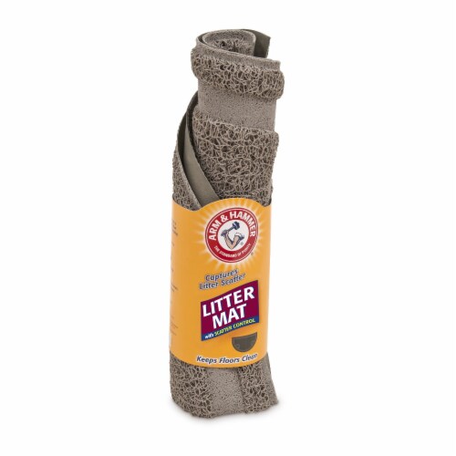 Arm & Hammer Half Circle Litter Mat Tan (Pack of 24) Perspective: top