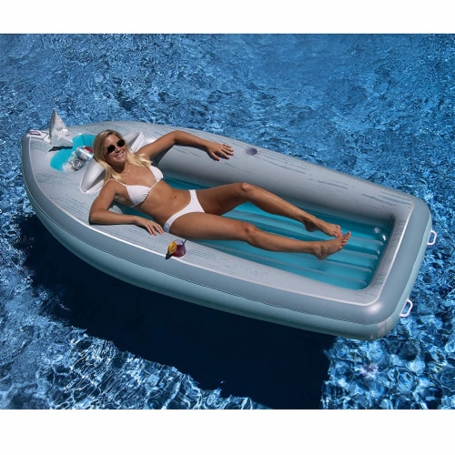 Swimline 90135 Classic Inflatable Cruiser Boat Pool Float with 2 Cup Holders 1 Piece Fry s Food Stores