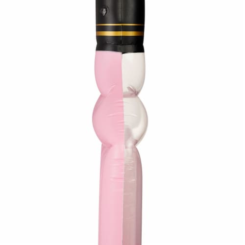 Swimline 90654 Giant Inflatable 94 Rosè Wine Bottle Pool Float Raft Mat, Pink Perspective: top