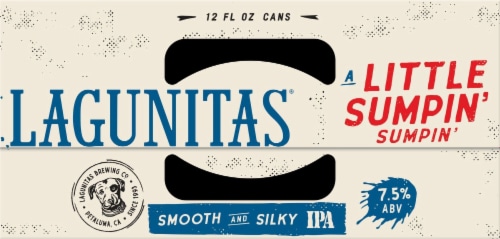Lagunitas® A Little Sumpin' Sumpin' IPA Wheat Ale Craft Beer Cans Perspective: top