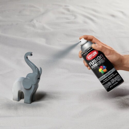 Krylon® Fusion Gloss Smoke Gray All-In-One™ Spray Paint and Primer Perspective: top