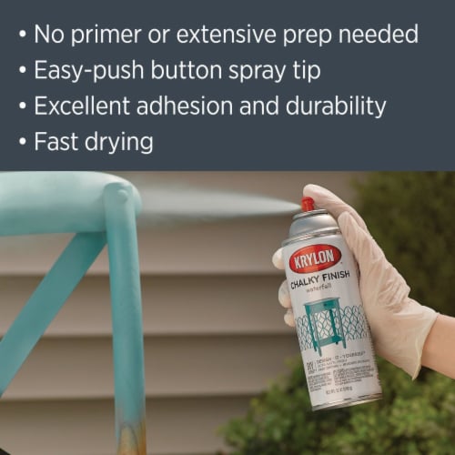 Krylon® Chalky Matte Finish Paint - Anvil Gray Perspective: top