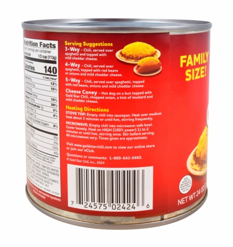 Gold Star® Canned Chili Perspective: top