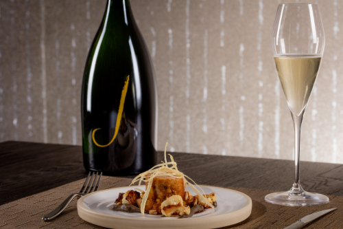 J Vineyards Cuvee 20 Brut California Sparkling Wine Perspective: top