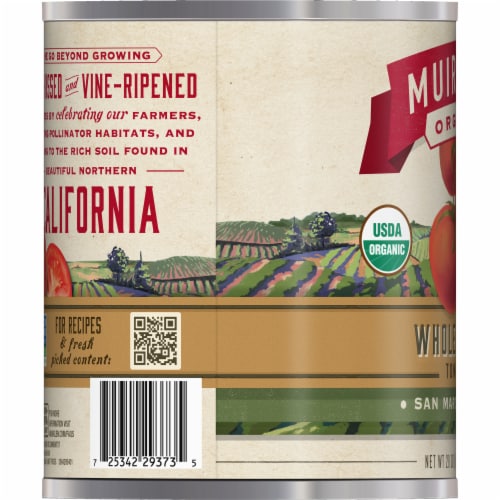 Muir Glen™ Organic San Marzano Style Whole Peeled Tomatoes Perspective: top