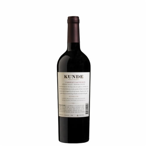 Kunde Family Estate Cabernet Sauvignon California Red Wine Perspective: top