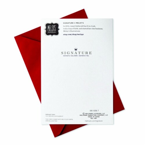 Valentine's Day Card #25: Hallmark Signature Anniversary Card or Love Card for Significant Other Perspective: top