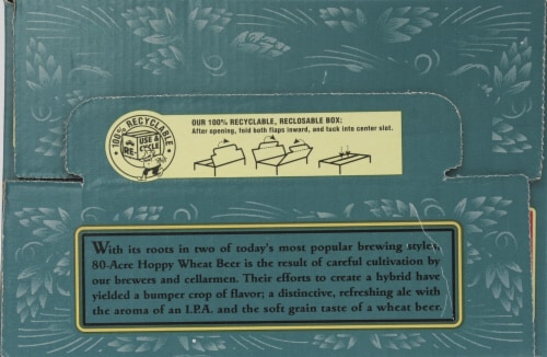 Boulevard Brewing Wheat Company 80-Acre Hoppy Wheat Beer Perspective: top