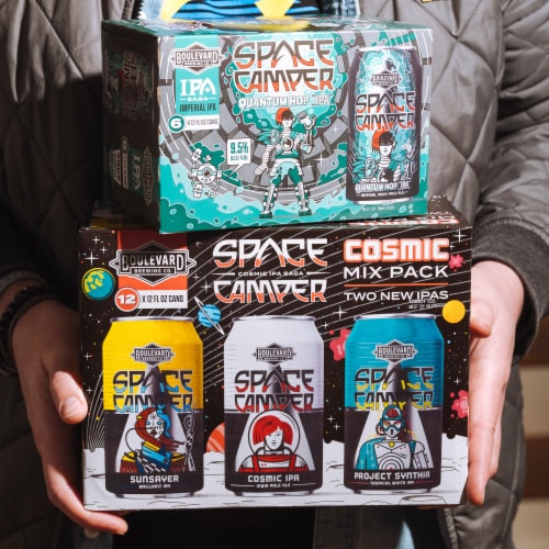 Boulevard Space Camper Variety Craft Beer IPA 12pk Cans Perspective: top