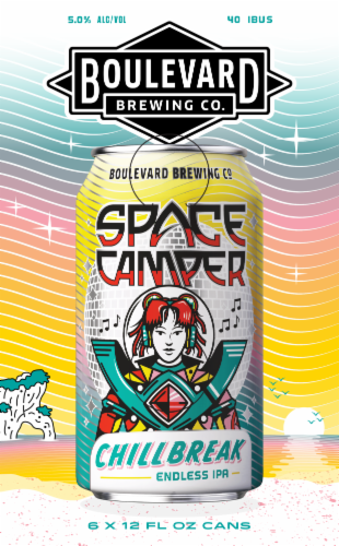 Boulevard Brewing Co® Space Camp Chillbreak Endless IPA Craft Beer Perspective: top