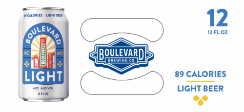 Boulevard Brewing Co® Light Lager Craft Beer Perspective: top