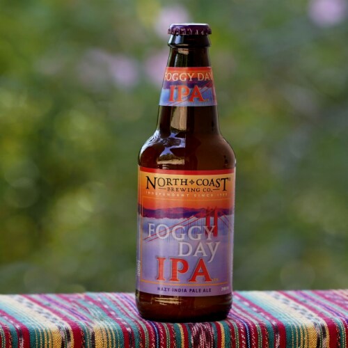 North Coast Brewing Co. Foggy Day Hazy IPA Craft Beer Perspective: top