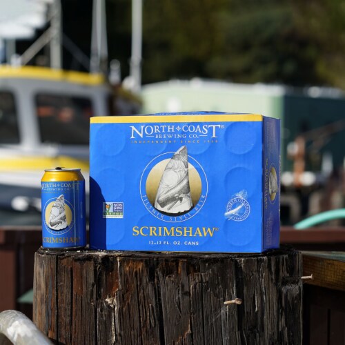 North Coast Brewing Co. Scrimshaw Pilsner Style Beer Perspective: top