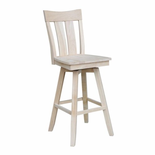 Ava Bar height Stool - With Swivel Seat - 30  Seat Height Perspective: top
