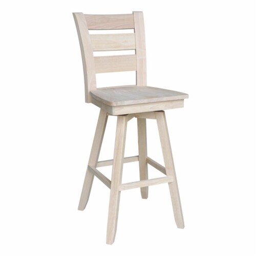 Natural wood swivel bar stools discount