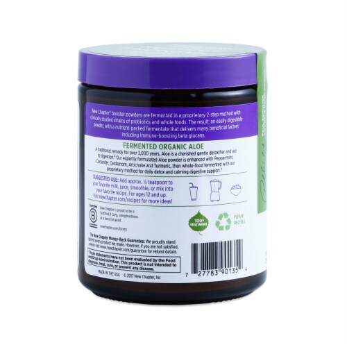 New Chapter® Organic Fermented Aloe Booster Powder Dietary Supplement Perspective: top
