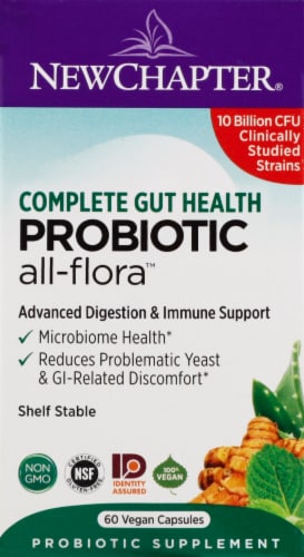 New Chapter® Probiotic All-Flora® Whole-Food Live Probiotics Vegetarian Capsules Perspective: top