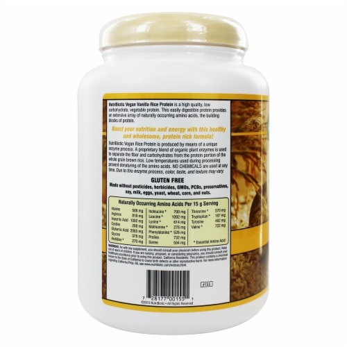 NutriBiotic® Vanilla Rice Protein Perspective: top
