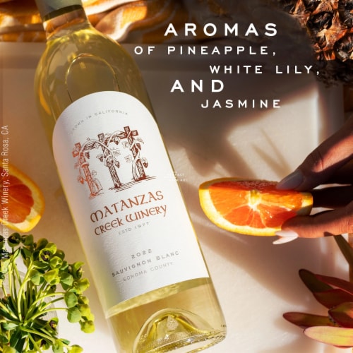 Matanzas Creek Sonoma County California Sauvignon Blanc California White Wine Perspective: top