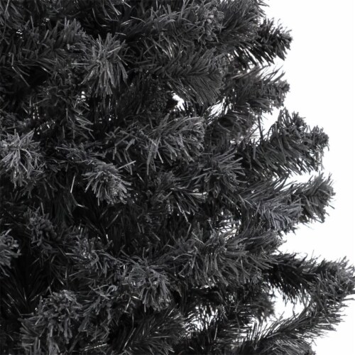 National Tree Company 7.5 Ft Full Unlit Artificial Christmas Holiday Tree, Black Perspective: top