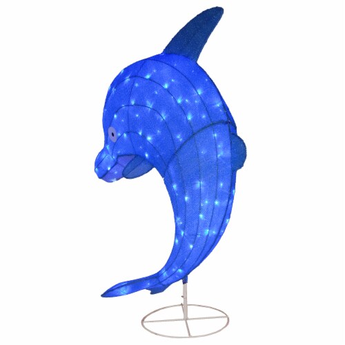40 Dolphin with 105 Blue LED Lights Perspective: top