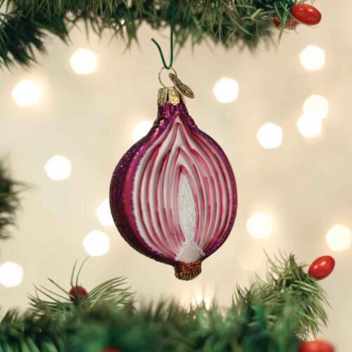 Old World Christmas Red Onion Perspective: top