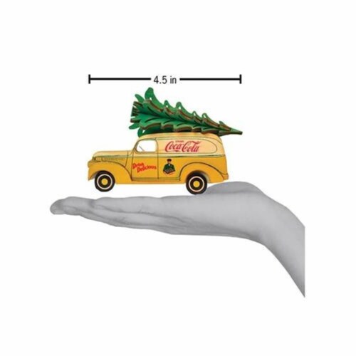 Ginger Cottages Coca-Cola Panel Van (CCO101) Ornament, Multi (#84200) Perspective: top