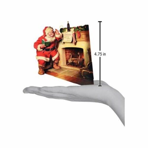 Ginger Cottages Coca-Cola Stockings were Hung (CCO107) Ornament, Multi (#84206) Perspective: top