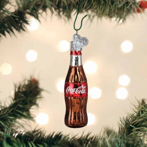 Old World Christmas 2.75 Mini Coca-Cola Bottle Gumdrops Collection Soda Perspective: top