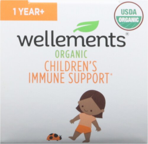 Wellements® Organic Children's Immune Support Orange Flavor Dietary Supplement Perspective: top