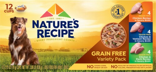 Nature's Recipe® Grain Free Dog Food Variety Pack Perspective: top