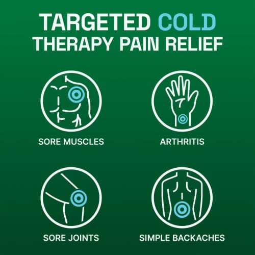 Biofreeze Menthol Back Knee Muscle Joint and Arthritis Pain Relief Large Patches Perspective: top