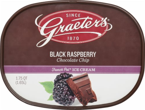 Graeter's® Black Raspberry Chocolate Chip Ice Cream Perspective: top