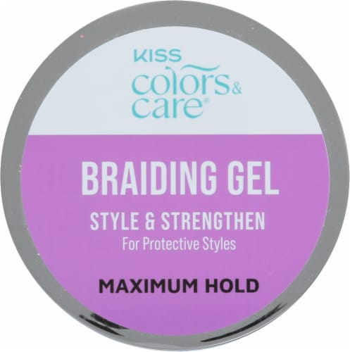 Kiss Colors & Care® Maximum Hold Braiding Gel Perspective: top