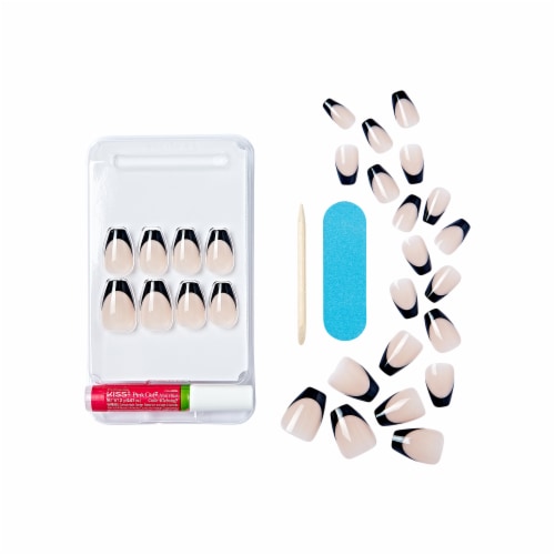 Kiss® Salon Acrylic™ French Color Nails Flame Perspective: top