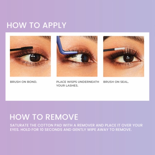 Kiss® Falscara Eyelash Wisp Multi Perspective: top