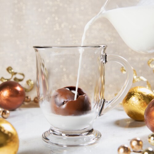 BomBombs Fudge Brownie and Caramel Candy Hot Chocolate Bombs Gift Set, Set of 5 Perspective: top