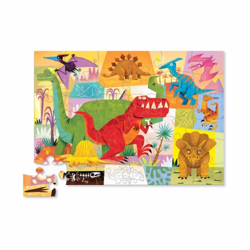 Crocodile Creek Dinosaur Floor Puzzle Perspective: top
